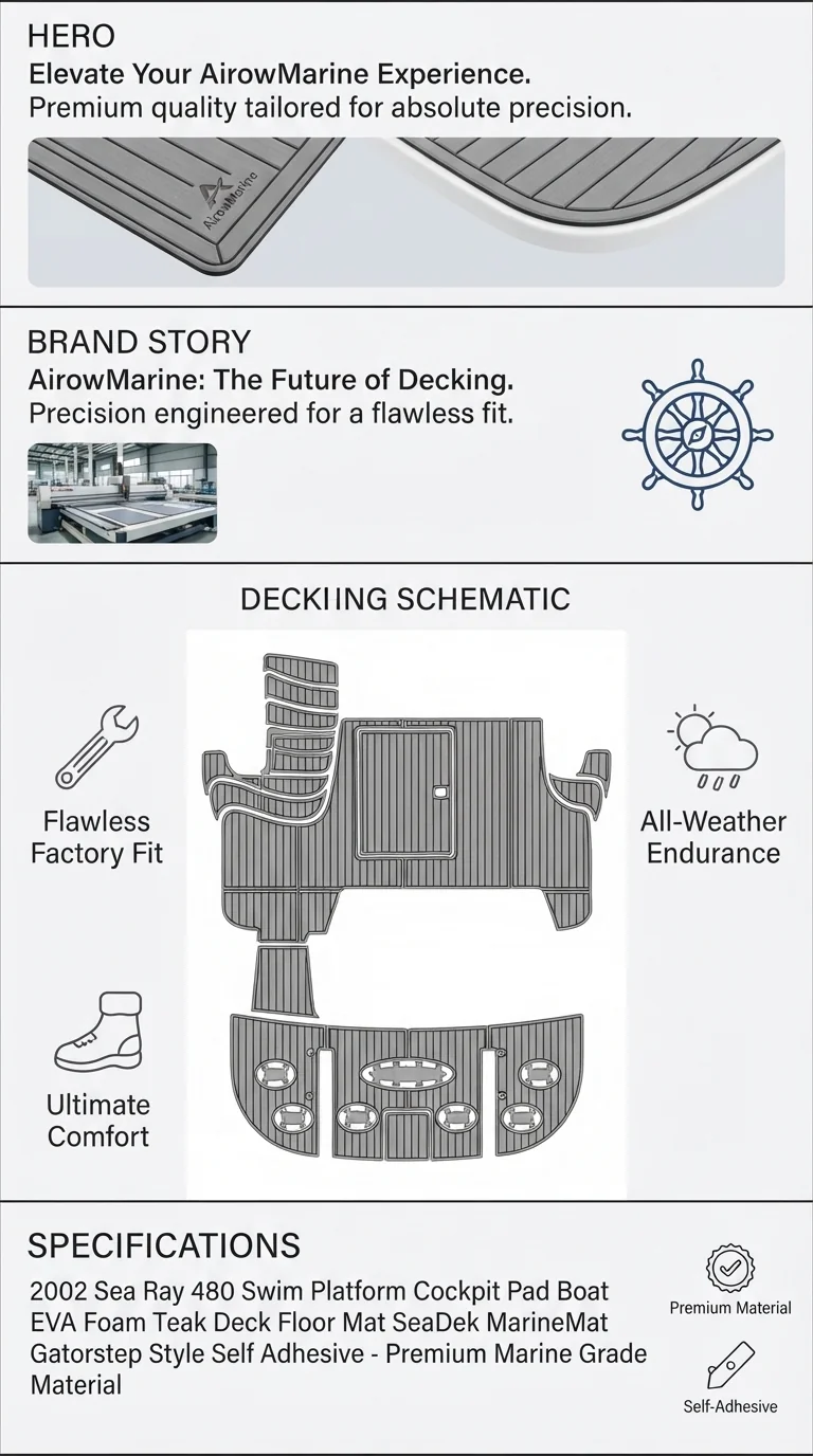 eva-foam-teak-decking-mat-2002-sea-ray-480-swim-platform-cockpit detail