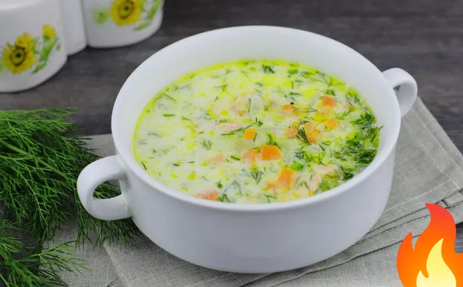 Фото Суп из сёмги с молоком