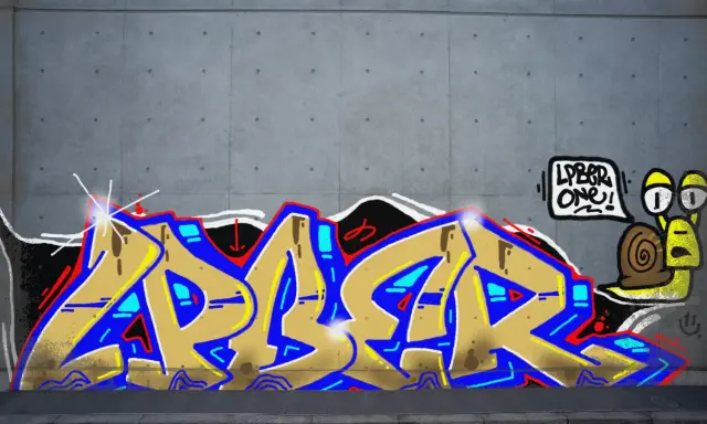 Graffiti artwork by LPBER