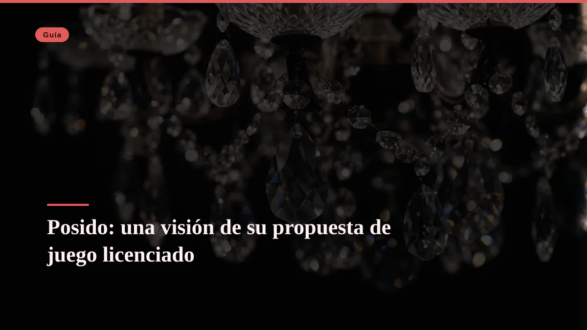 Posido: una visión de su propuesta de juego licenciado
