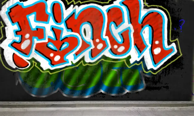 Graffiti artwork by Tkiz