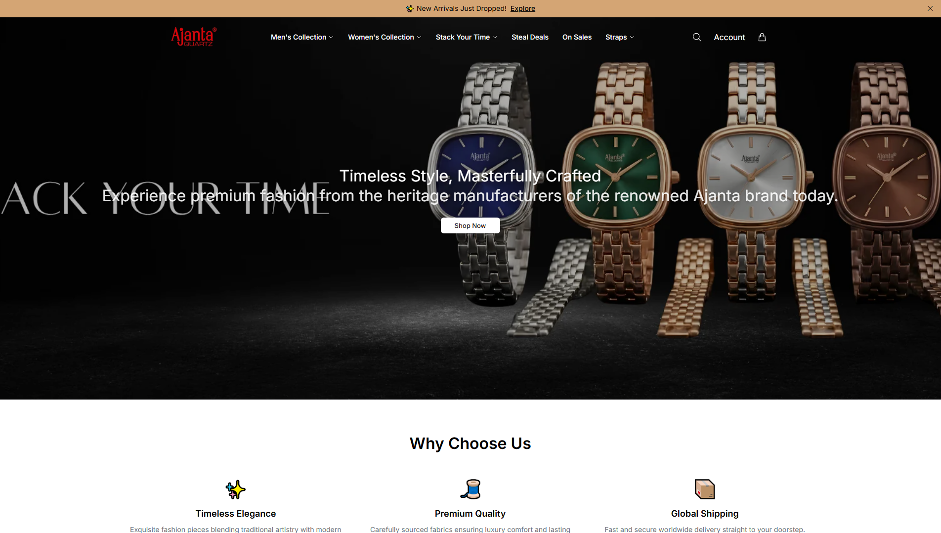 Stored capture of ajantawatchcompanycollection.shop