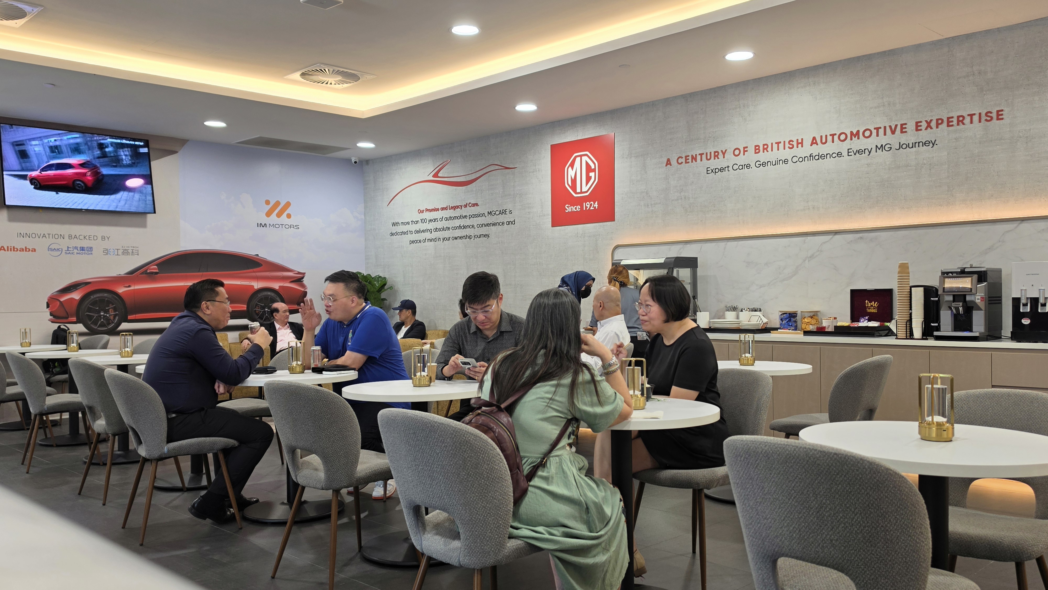 MG Service Centre Refreshment And Rest Area