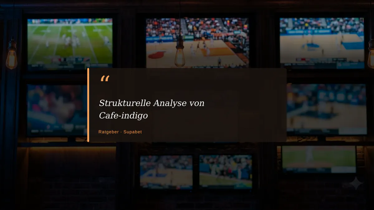 Strukturelle Analyse von Cafe-indigo