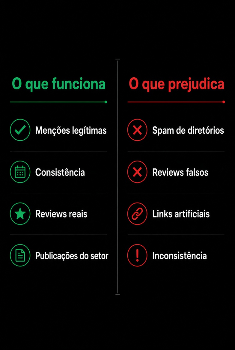 O que funciona vs O que prejudica