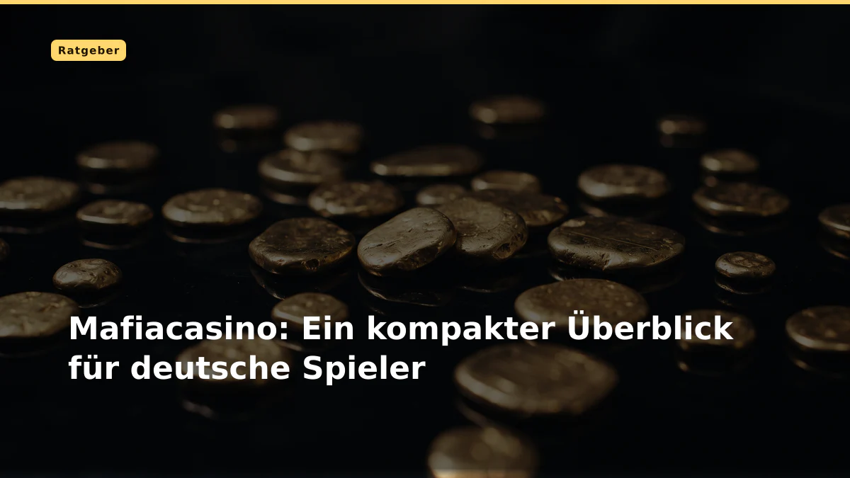 Mafiacasino: Ein kompakter Überblick für deutsche Spieler