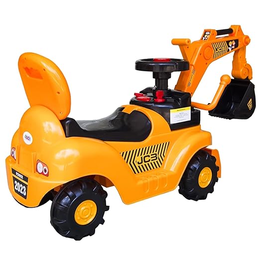 Big Size Excavator Ride On JCB car for Kids with Arm, Digging Bucket and Front Loader Movement, Ride-On Toy for Toddlers Ages 1– 4 Years with Music photo 3