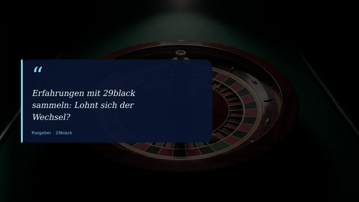 Erfahrungen mit 29black sammeln: Lohnt sich der Wechsel?