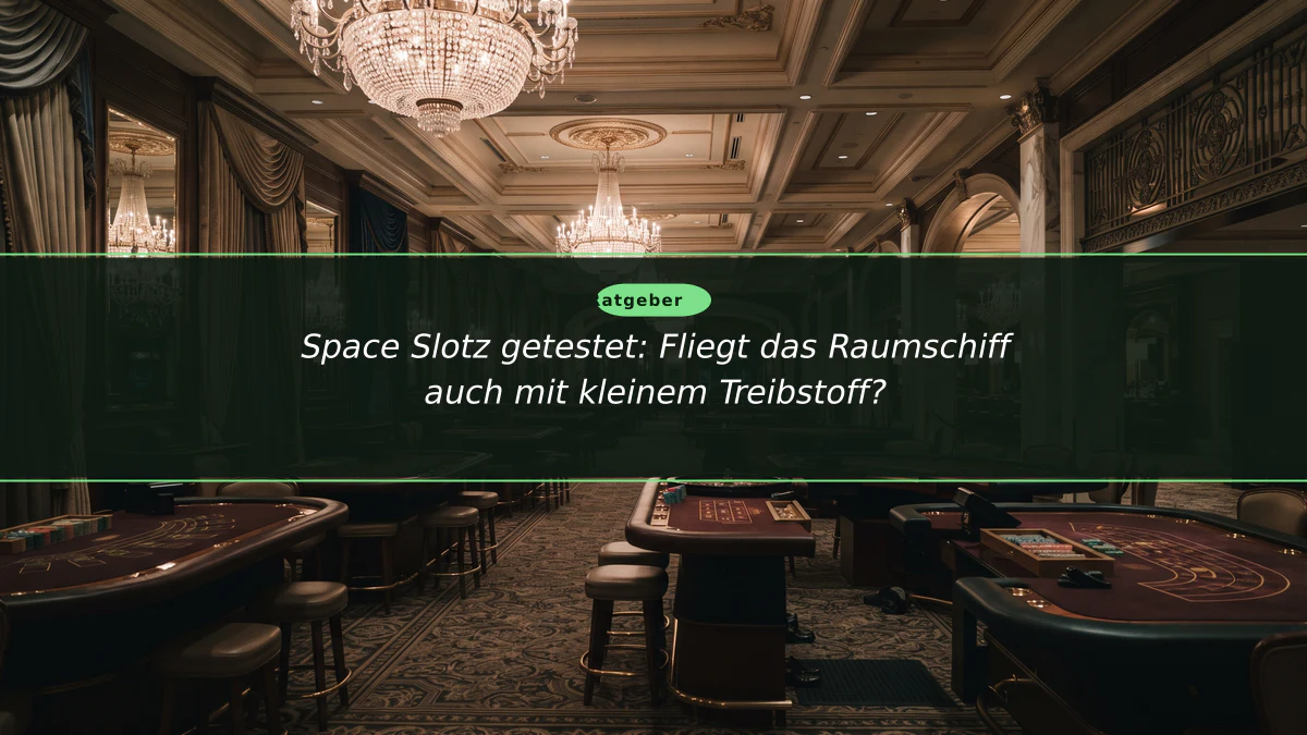 Space Slotz getestet: Fliegt das Raumschiff auch mit kleinem Treibstoff?