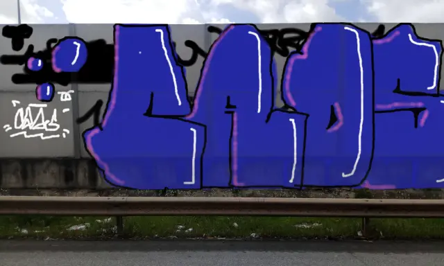 Graffiti artwork by Caos