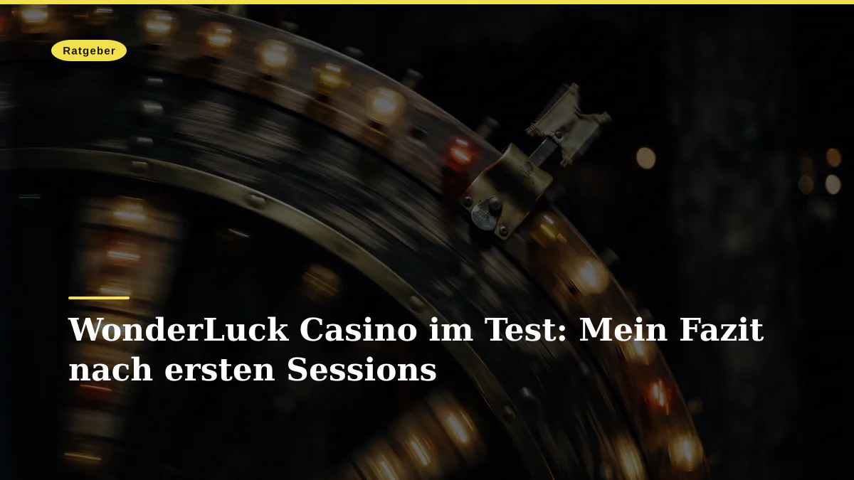 WonderLuck Casino im Test: Mein Fazit nach ersten Sessions
