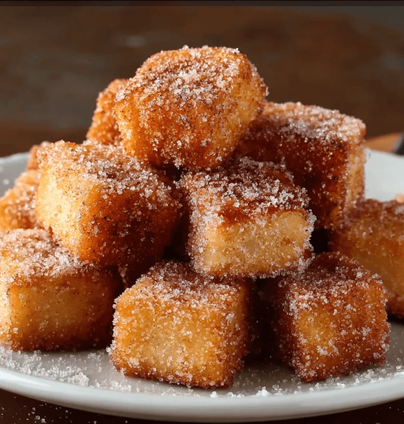 Crispy Angel Cake Churro Bites step photo