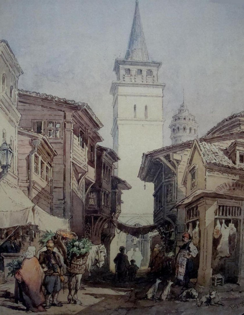 Amedeo-Preziosi-A-Street-In-Istanbul