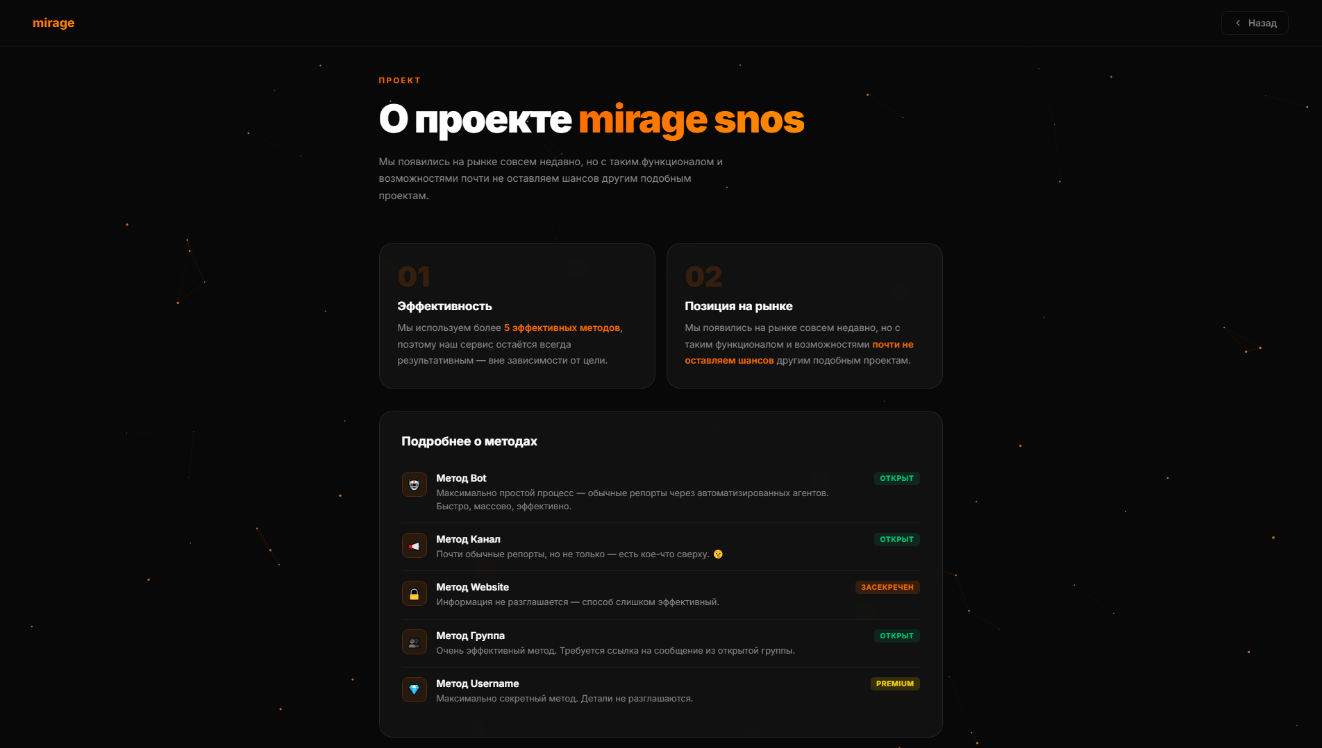Stored capture of miragesnos.ru