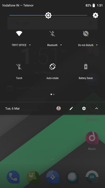 Notification Bar