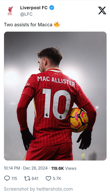 Alexis Mac Allister LFC