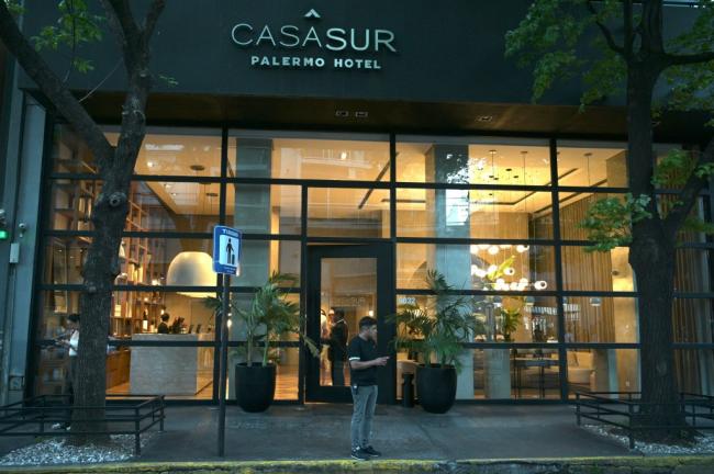 Payne se cayó del balcón de su habitación de hotel en el Hotel CasaSur Palermo en Buenos Aires, Argentina, el miércoles.AFP vía Getty Images