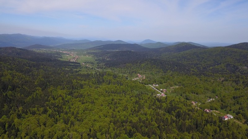 Saborsko aerial photo