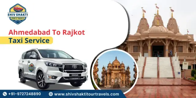 Travel comfortably from Ahmedabad to Rajkot with Shiv Shakti Tours & Travel. We provide reliable taxi services with clean cars, professional drivers, affordable fares, and easy booking. Choose our one-way or round-trip cab service for a safe, punctual, and hassle-free travel experience anywhere in Gujarat.
Call Us: +91-9727248890
Visit: https://shivshaktitourtravels.com/ahmedabad-to-rajkot-cabs