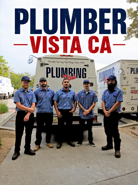 Licensed plumber in Vista CA providing residential plumbing service