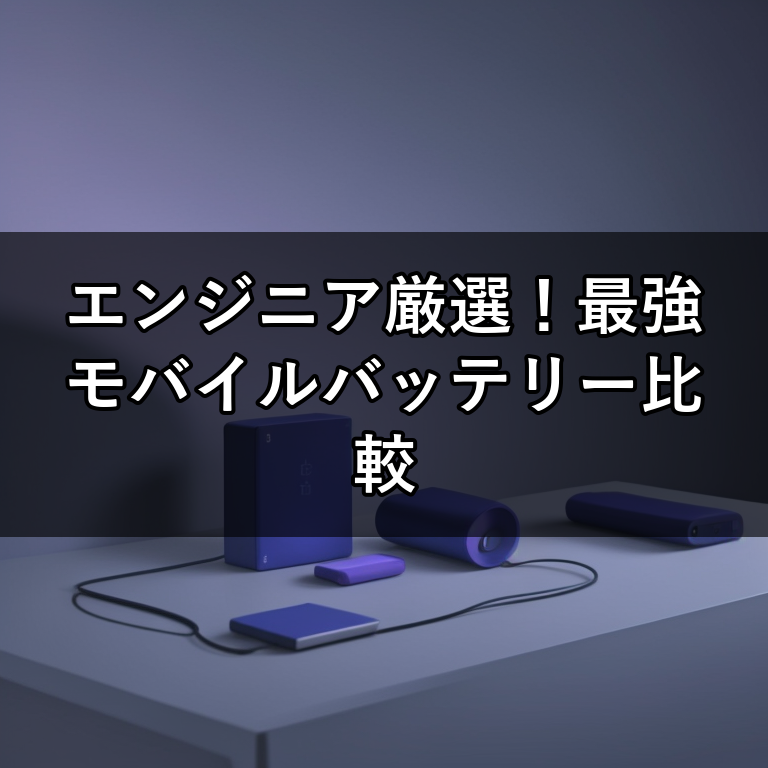 作業効率を最大化！エンジニアが選ぶモバイルバッテリー比較4選