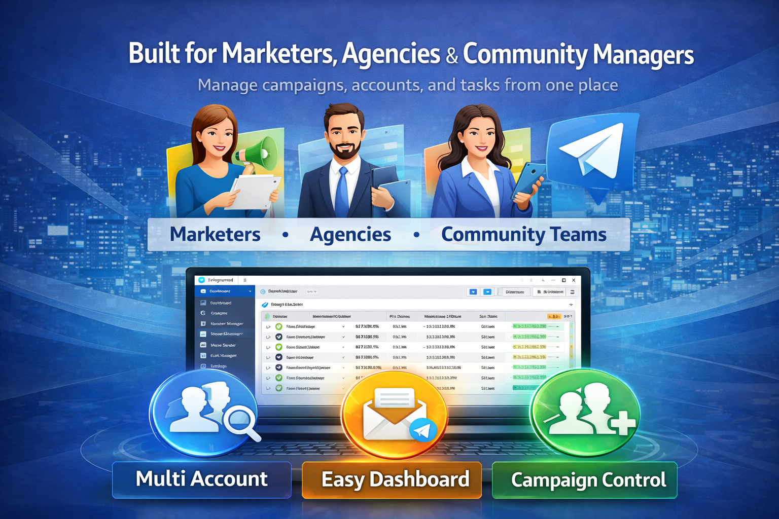 Telegram Member Adder & Bulk Sender