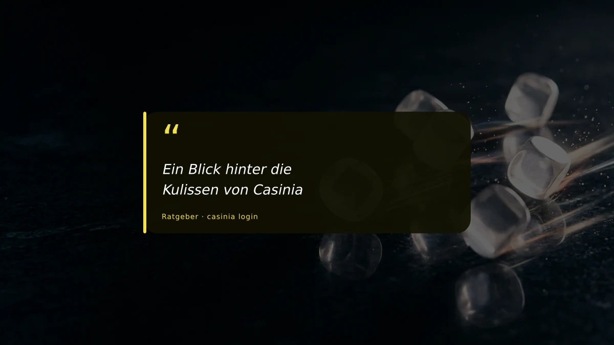 Ein Blick hinter die Kulissen von Casinia
