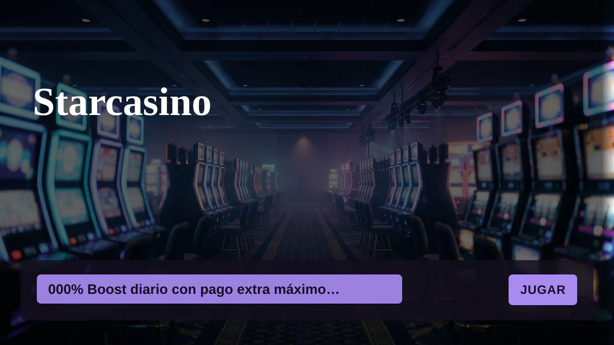 Starcasino - bono de bienvenida 000% Boost diario con pago extra m&aacute;ximo de &euro;10 + 20 FS, pagos: Visa, Mastercard, PayPal, Skrill, Neteller