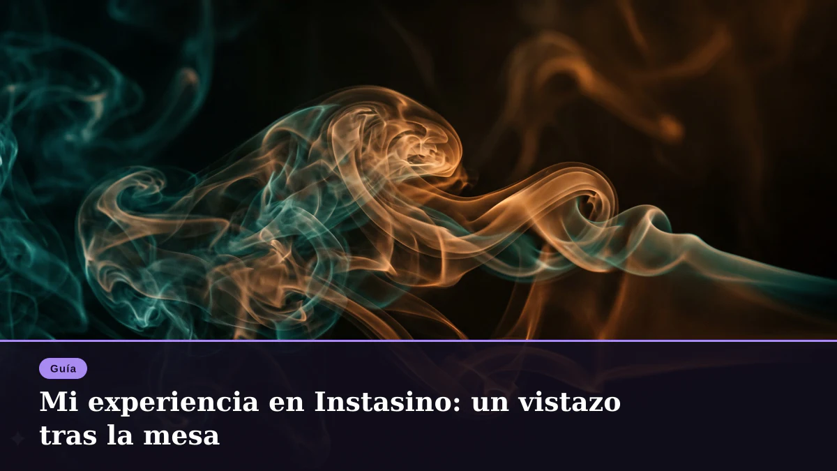 Mi experiencia en Instasino: un vistazo tras la mesa