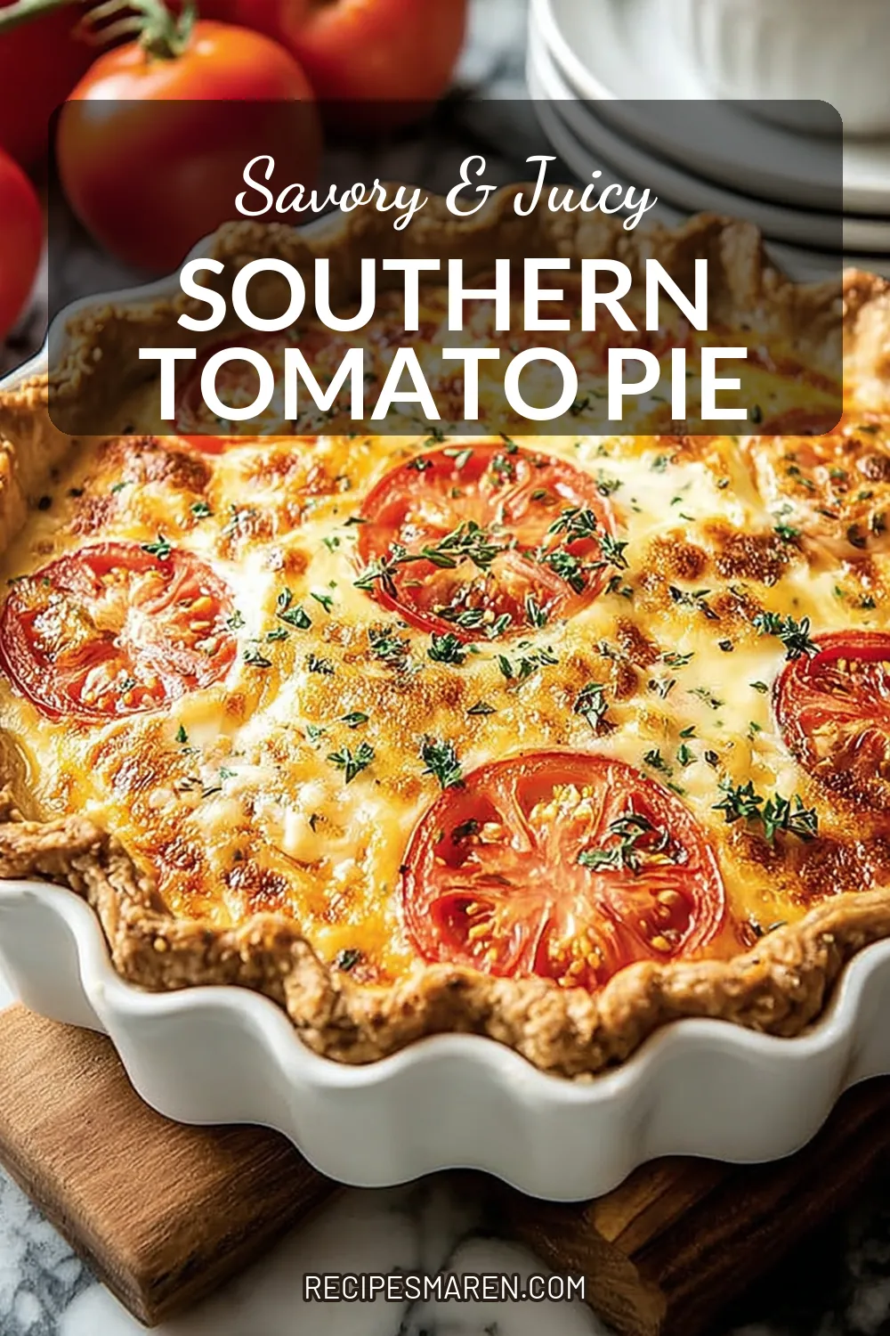 Discover how to make the best Southern Tomato Pie with this simple recipe that highlights the flavors of fresh tomatoes and herbs. This easy homemade dish is perfect for summer gatherings and can be a delightful addition to any picnic or barbecue. With its buttery crust and cheesy filling, it's sure to impress your family and friends. Don't wait any longer; click for the full recipe and enjoy every bite!
