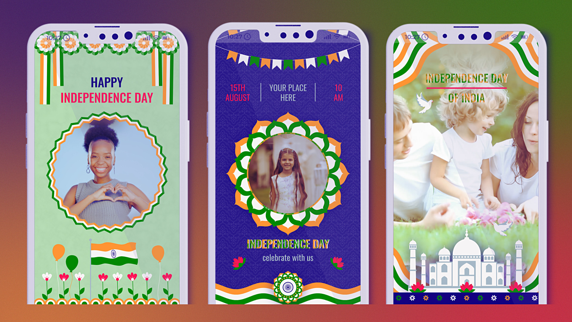 India Independence Day Flag Vertical Instagram Stories India Independence Day Flag Vertical Instagram Stories