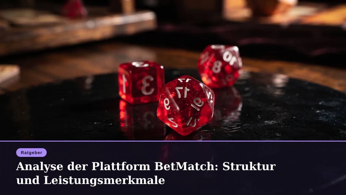 Analyse der Plattform BetMatch: Struktur und Leistungsmerkmale