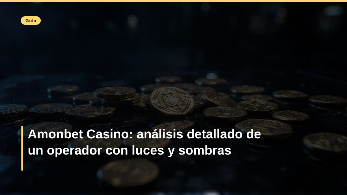 Amonbet Casino: análisis detallado de un operador con luces y sombras