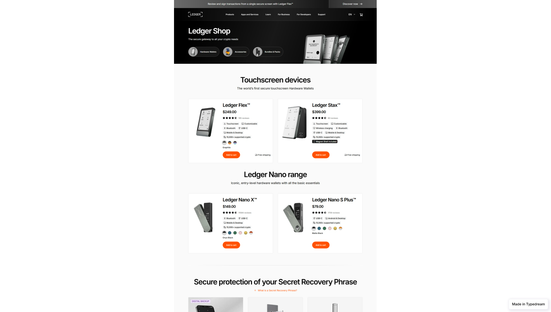 Stored capture of connect-ledgercom-help.typedream.app