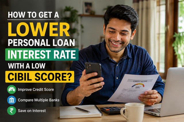 How to Get a Lower Personal Loan Interest Rate with a Low CIBIL Score: Complete Guide