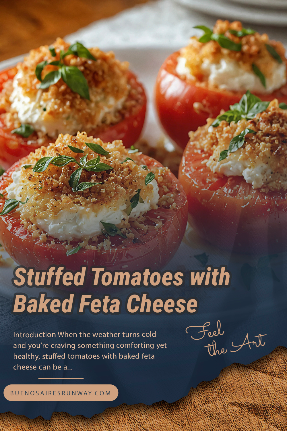 Stuffed Tomatoes with Baked Feta Cheese