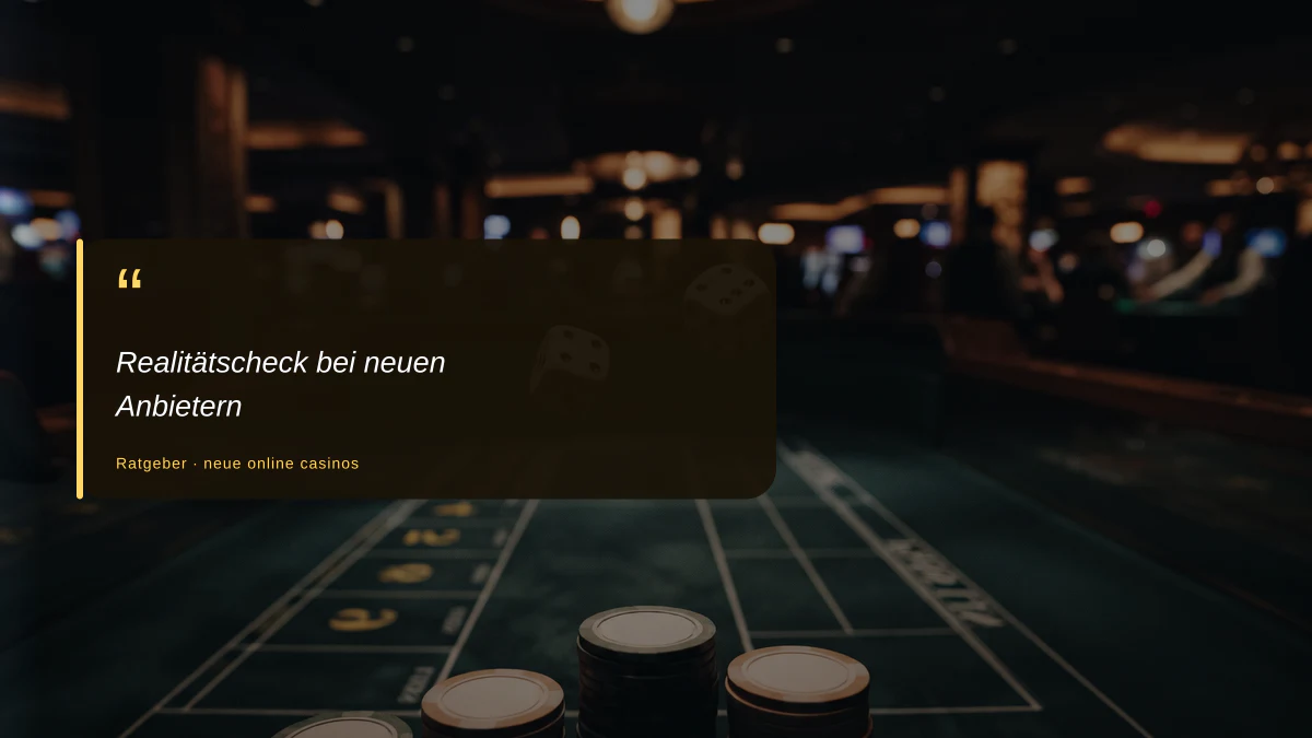 Realitätscheck bei neuen Anbietern