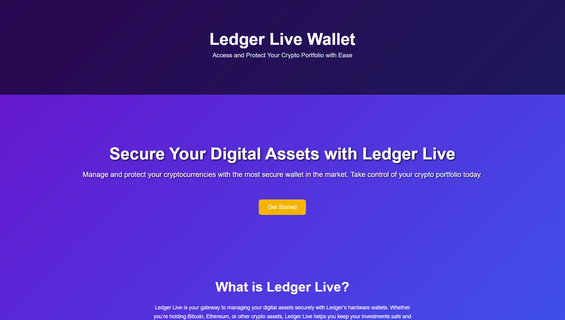 Stored capture of clud-ldgr-live-wllet.pages.dev