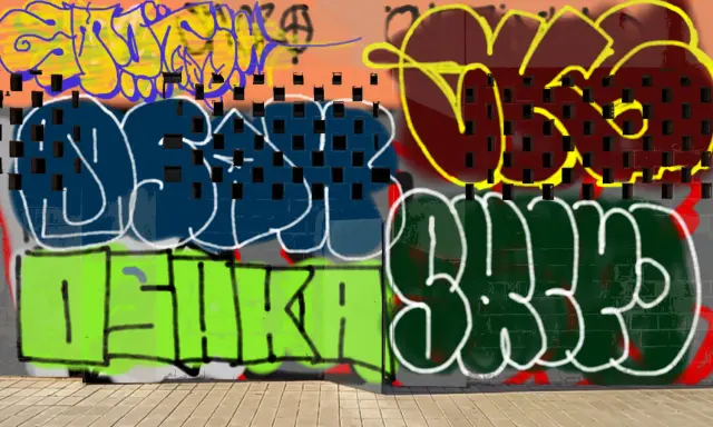 Graffiti artwork by emot