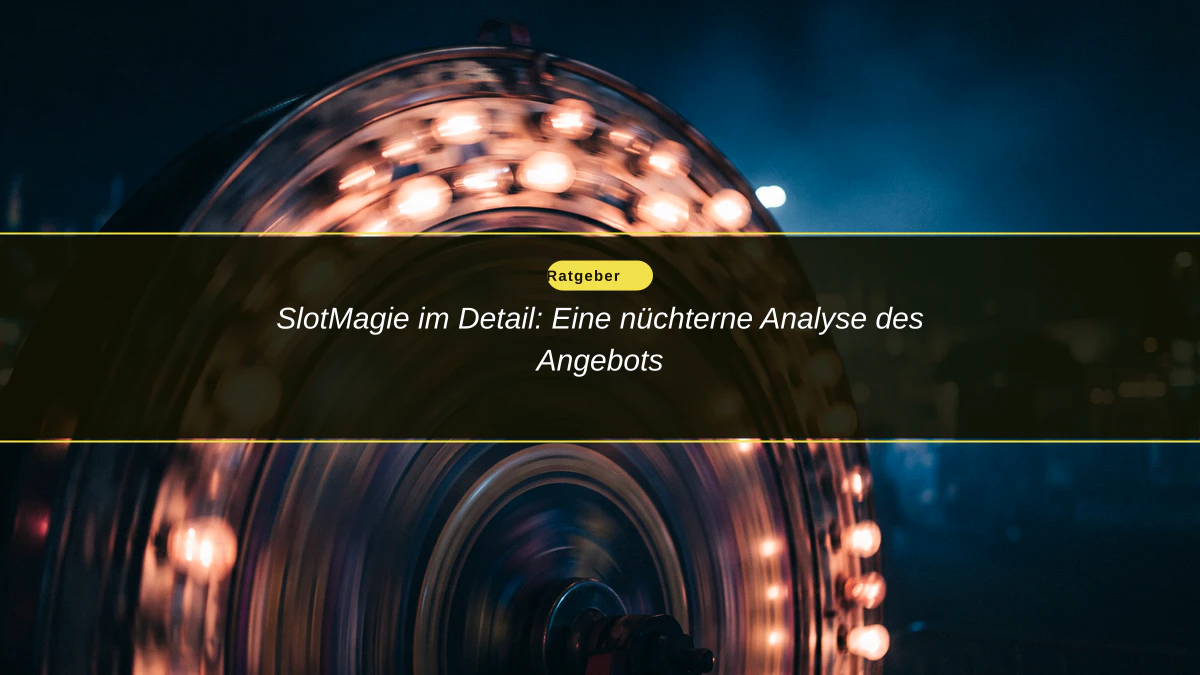 SlotMagie im Detail: Eine nüchterne Analyse des Angebots