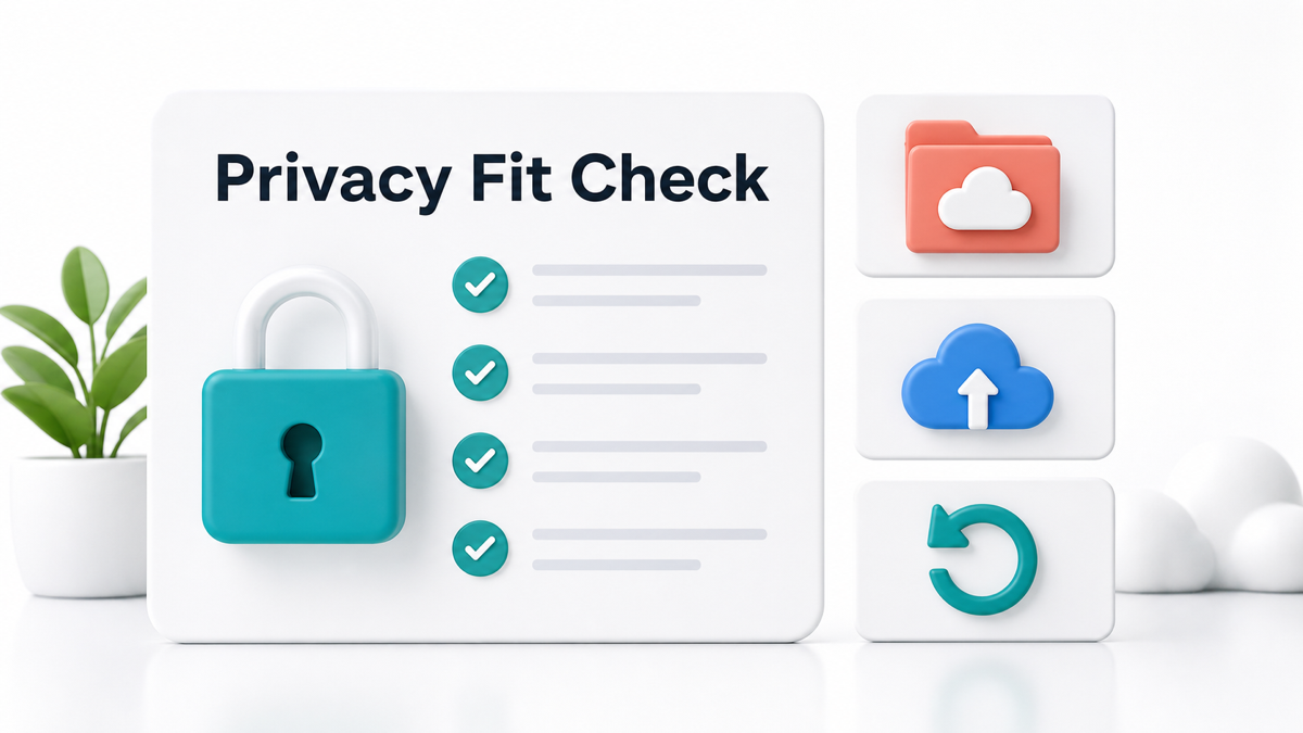 Privacy fit checklist for cloud storage affiliate programs 2026