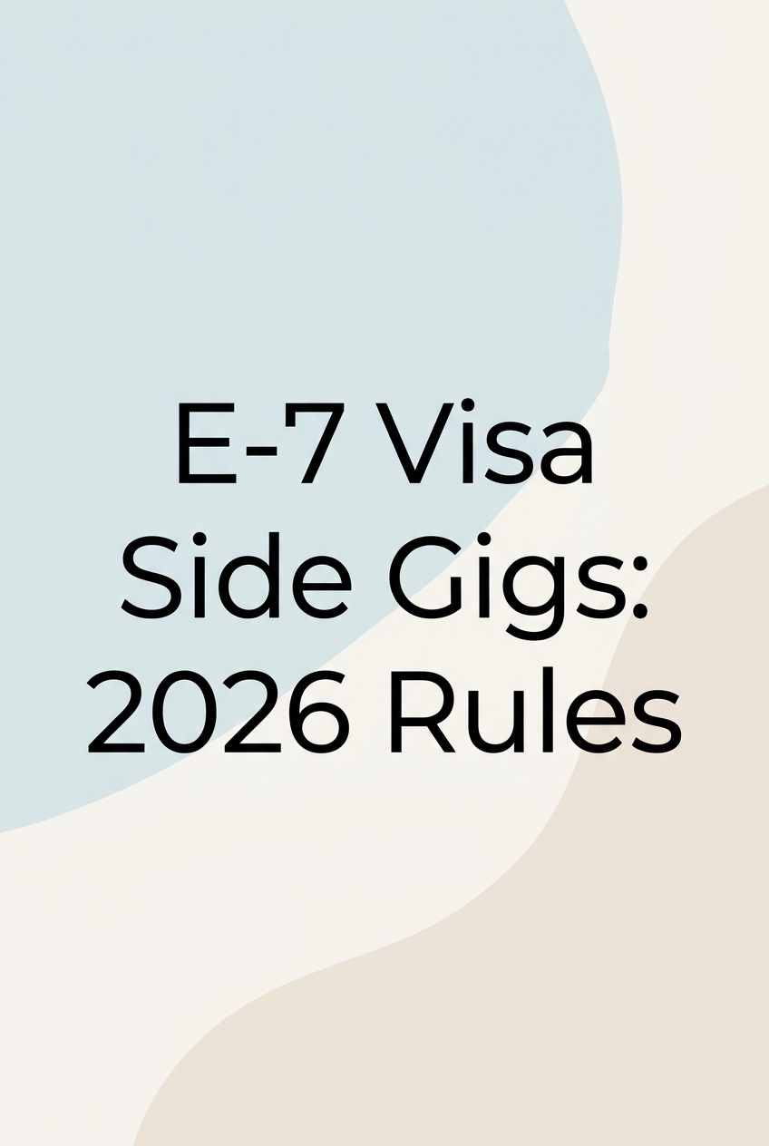 E-7 visa side gig rules in Korea for foreign professionals in 2026
