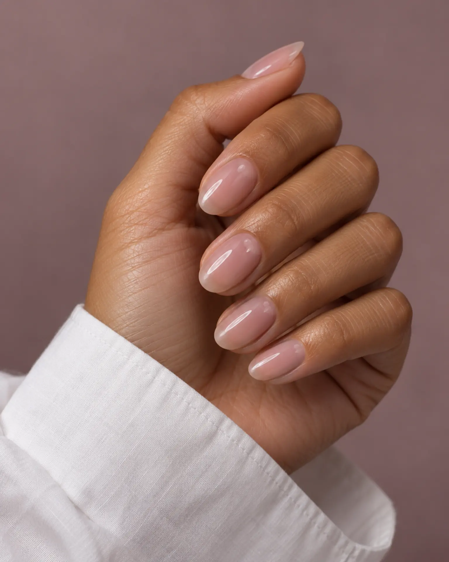 Winter Sheer Jelly Wash manicure inspiration for winter nail ideas