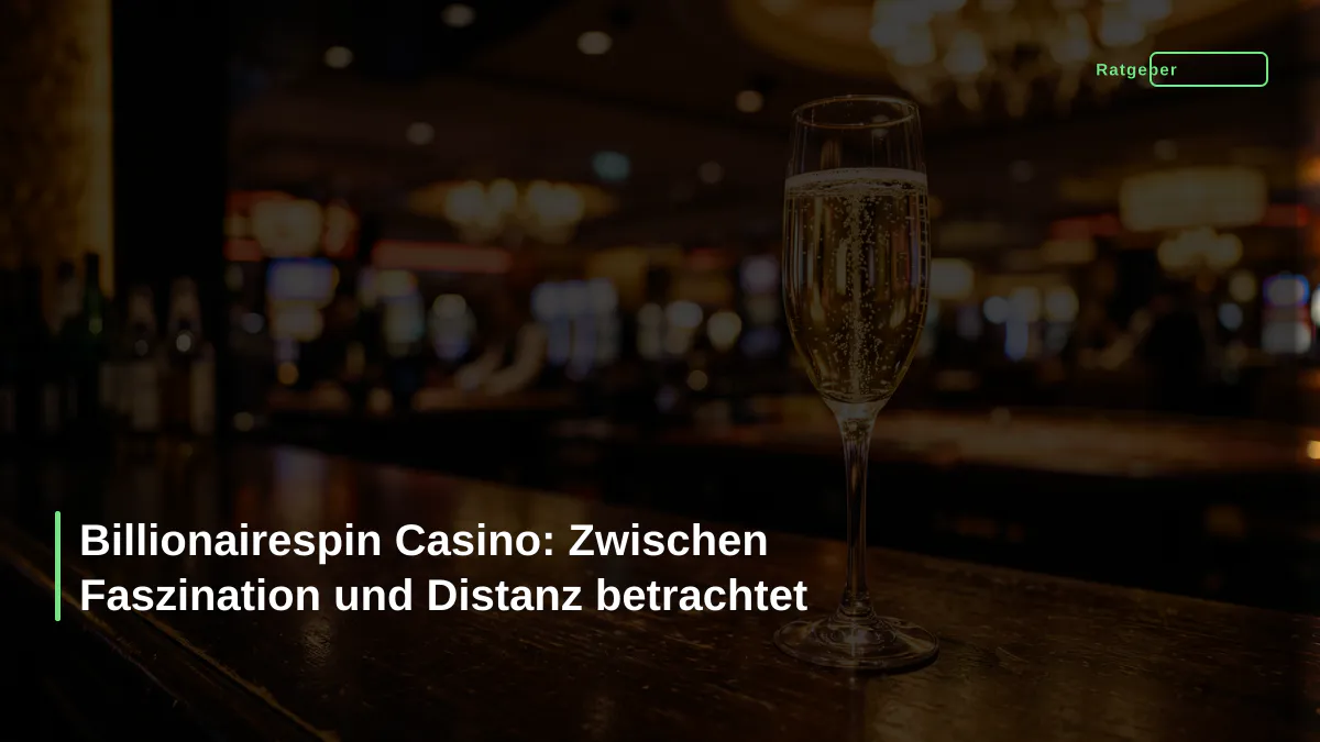 Billionairespin Casino: Zwischen Faszination und Distanz betrachtet