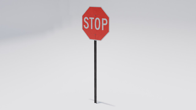 Stop Sign - Download Free 3D model by bottomfrog [086de3f] - Sketchfab