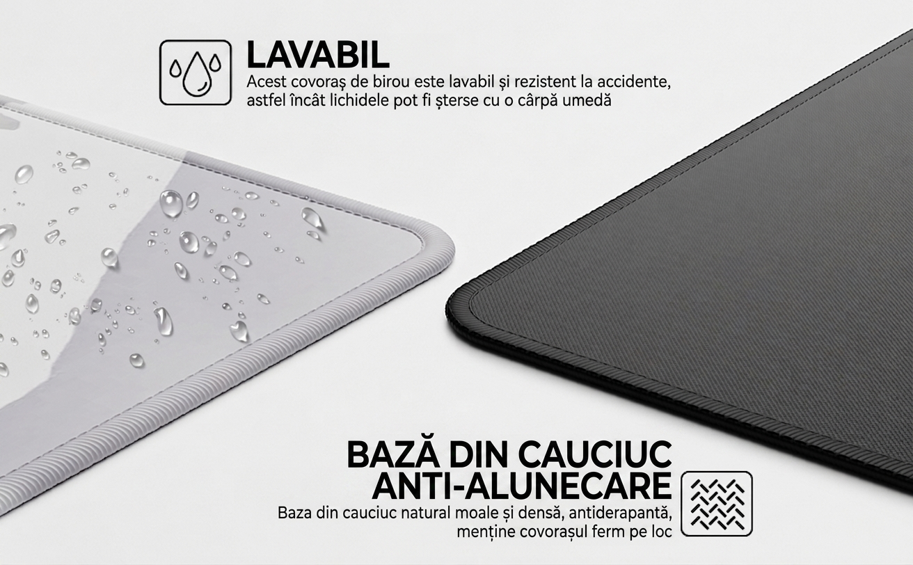 Mouse pad XL XPQKDC baza anti-alunecare