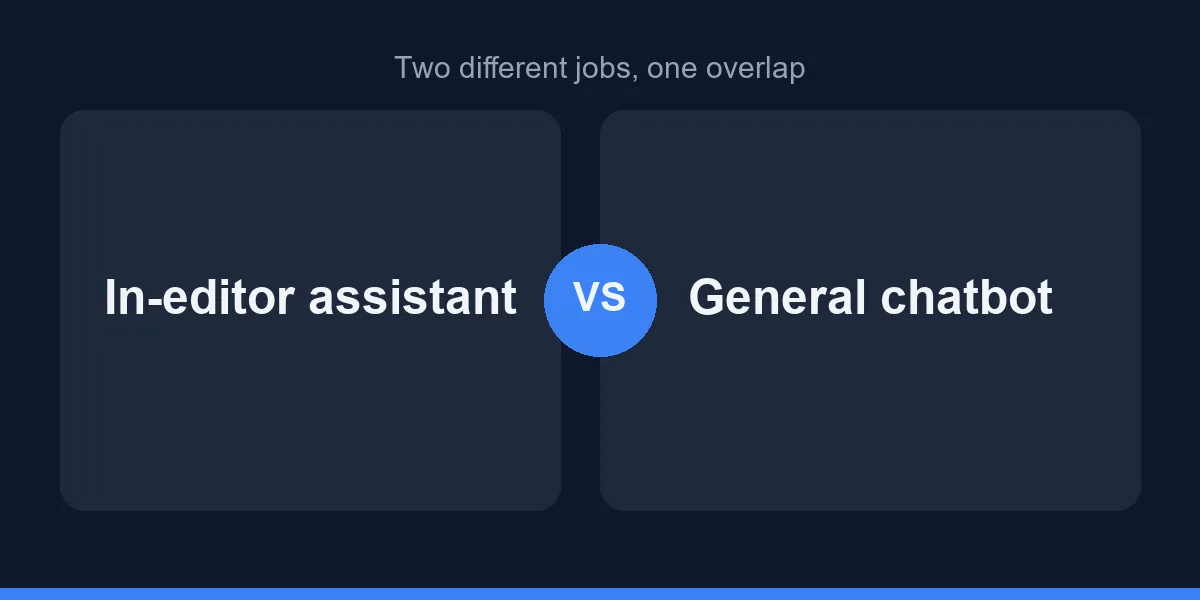 Two different jobs, one overlap