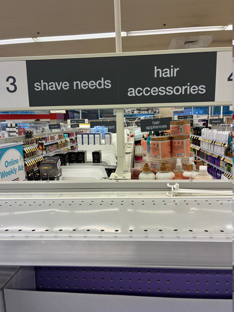 Condoms wrong aisle 3