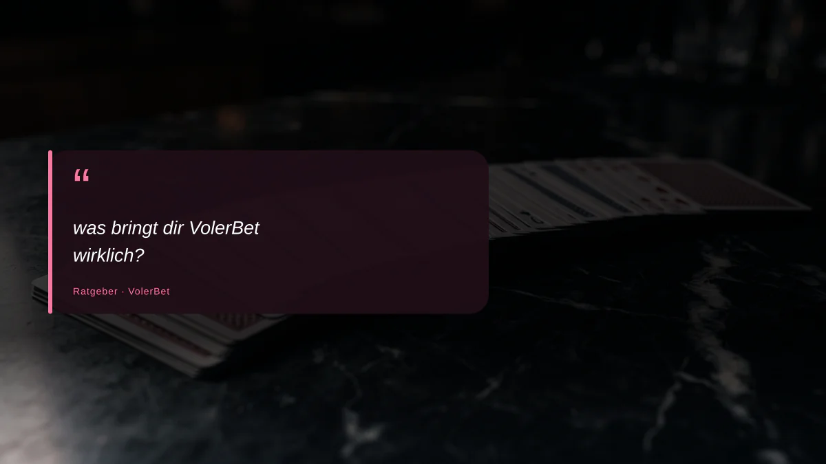 was bringt dir VolerBet wirklich?