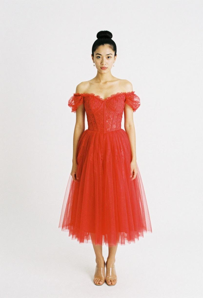 Sculptural fuchsia satin gown with dramatic train in grand venue